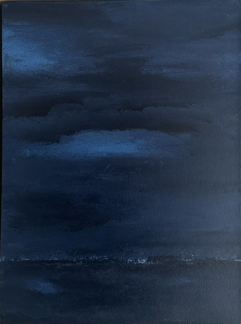 Midnight Blue — abstract painting by Olle